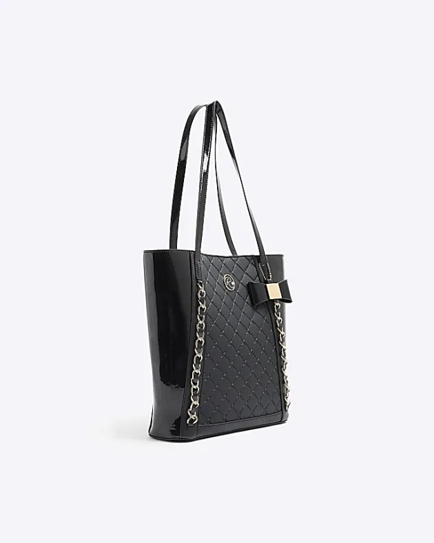 River Island Girls quilted bow shopper bag bundle< Bags & Purses