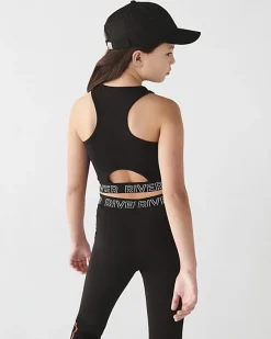 River Island Girls RI Active mesh panel tank top< Tops & T-shirts