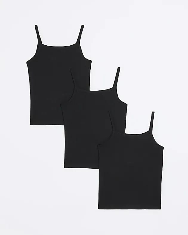 River Island Girls RI vest top 3 pack< Pyjamas & Underwear