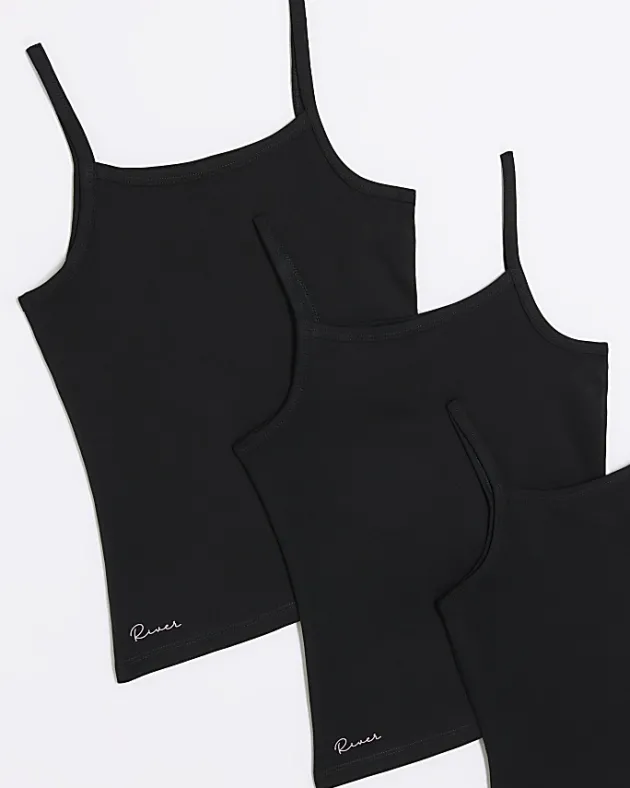 River Island Girls RI vest top 3 pack< Pyjamas & Underwear