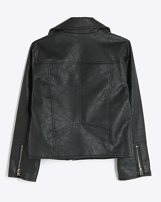 River Island Girls zip up biker jacket< Coats & Jackets
