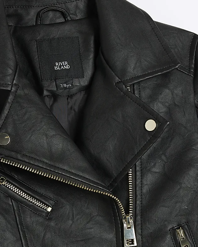 River Island Girls zip up biker jacket< Coats & Jackets