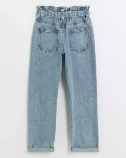 River Island Girls belted paperbag jeans< Jeans
