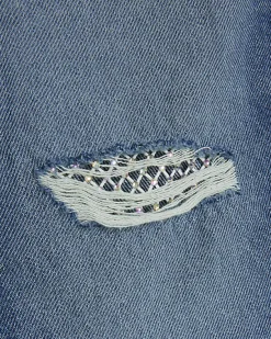 River Island Girls fishnet ripped mom jeans< Jeans