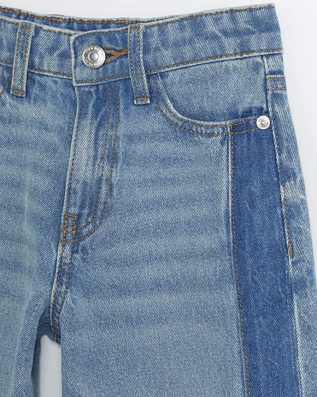 River Island Girls patchwork wide leg jeans< Jeans