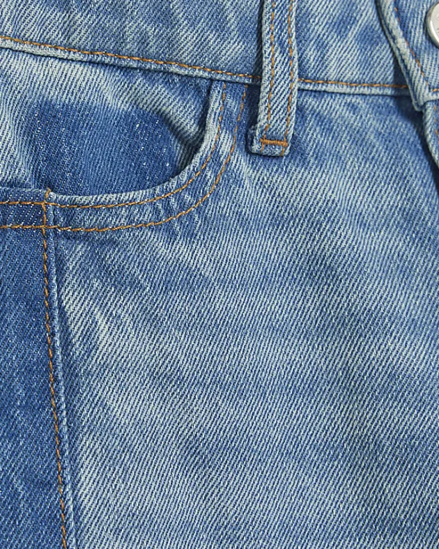 River Island Girls patchwork wide leg jeans< Jeans
