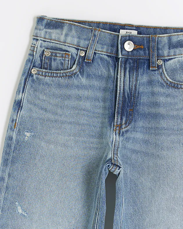 River Island Girls straight ripped jeans< Jeans