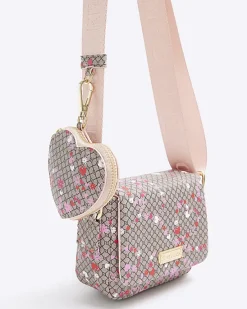 River Island Girls monogram pouch cross body bag< Bags & Purses