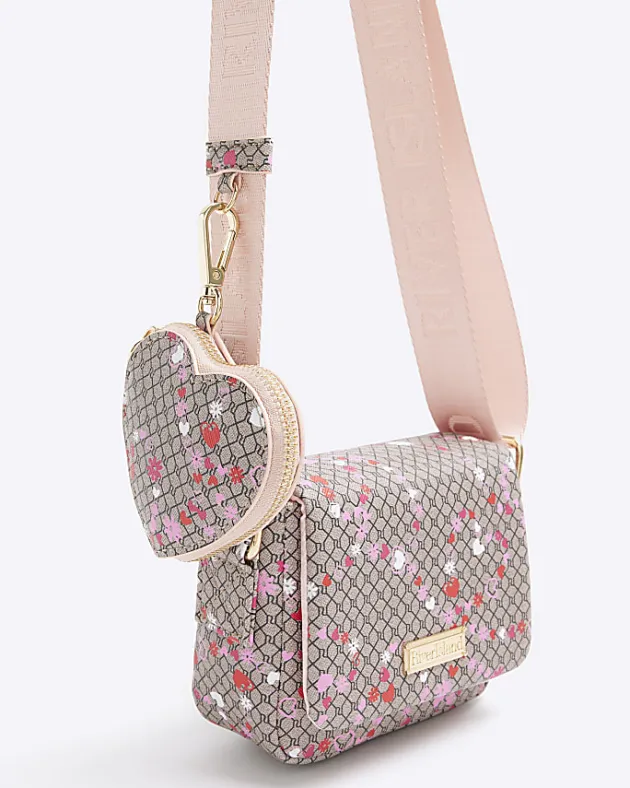 River Island Girls monogram pouch cross body bag< Bags & Purses