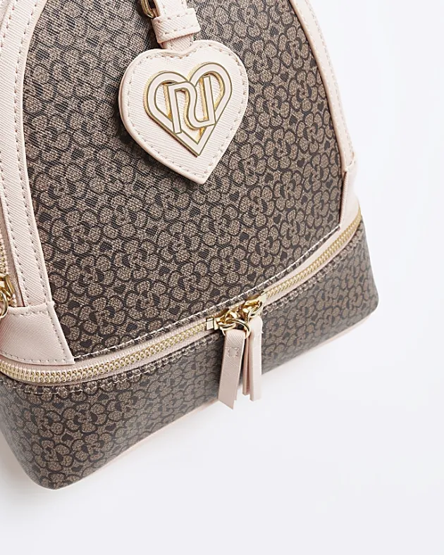 River Island Girls RI floral monogram backpack< Bags & Purses