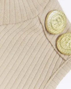 River Island Girls ribbed military button bodysuit< Tops & T-shirts