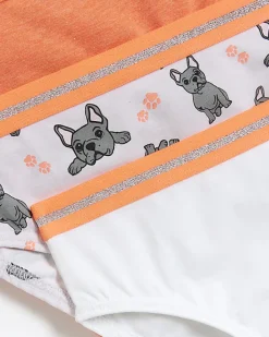 River Island Girls coral frenchie dog briefs 6 pack< Pyjamas & Underwear