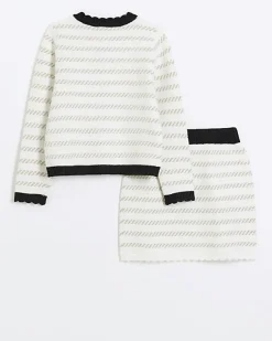 River Island Girls boucle stripe cardigan set< Sets & Outfits