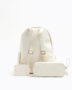 River Island Girls bow quilted backpack set< Bags & Purses