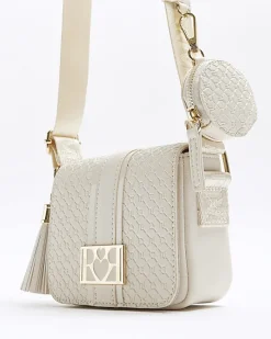 River Island Girls embossed monogram cross body bag< Bags & Purses