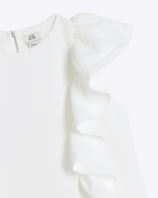 River Island Girls frill sleeveless shift dress< 9 - 12 Yrs