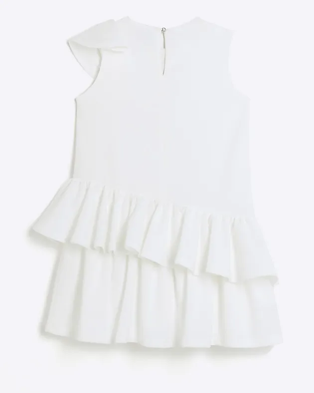 River Island Girls frill sleeveless shift dress< 9 - 12 Yrs