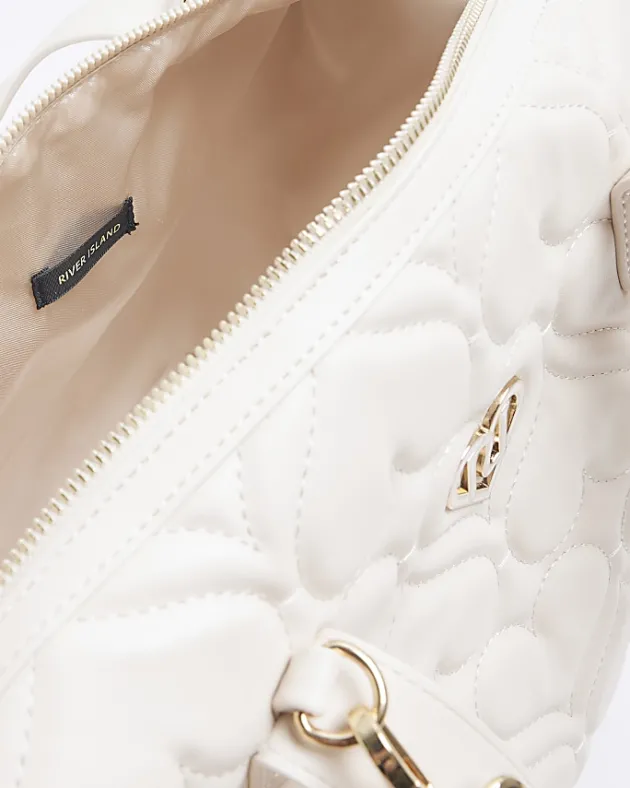 River Island Girls heart quilt travel bag< Bags & Purses