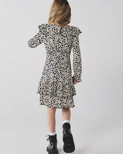 River Island Girls leopard print frill dress< Dresses