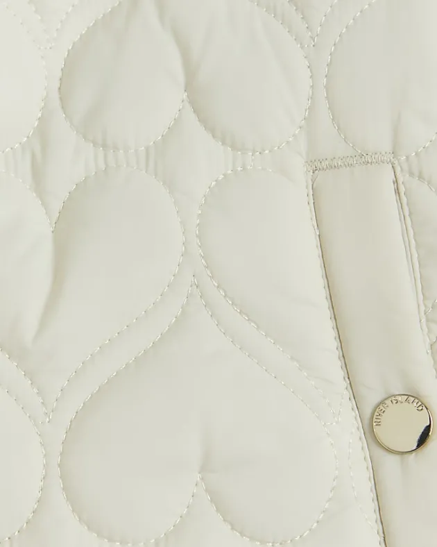 River Island Girls padded heart quilted coat< Coats & Jackets