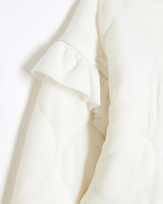 River Island Girls quilted frill sweatshirt< Tops & T-shirts