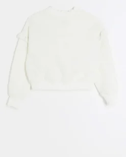 River Island Girls quilted frill sweatshirt< Tops & T-shirts