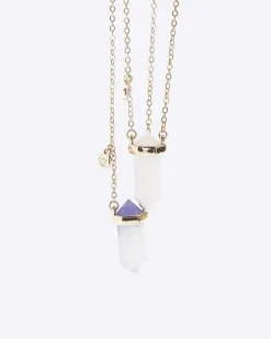 River Island Girls gold BFF stone necklaces< Accessories & Jewellery