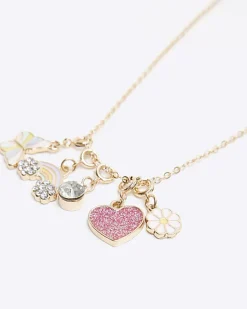 River Island Girls gold make your own charm necklace< Accessories & Jewellery