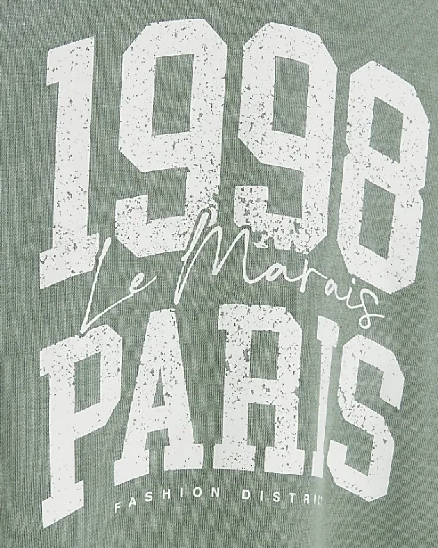 River Island Girls graphic washed hoodie< Tops & T-shirts