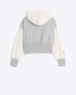 River Island Girls colour block zip hoodie< Tops & T-shirts