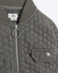 River Island Girls floral quilted bomber jacket< Coats & Jackets