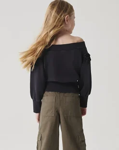 River Island Girls flower bardot sweatshirt< Tops & T-shirts