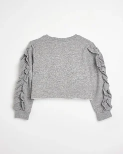 River Island Girls HYPE ruffle sleeve sweatshirt< Tops & T-shirts
