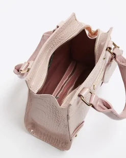 River Island Girls croc embossed heart tote bag< Bags & Purses