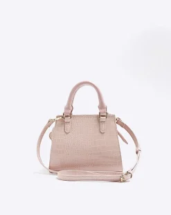 River Island Girls croc embossed heart tote bag< Bags & Purses