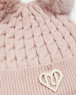 River Island Girls Double Pom Pom Beanie hat< Accessories & Jewellery