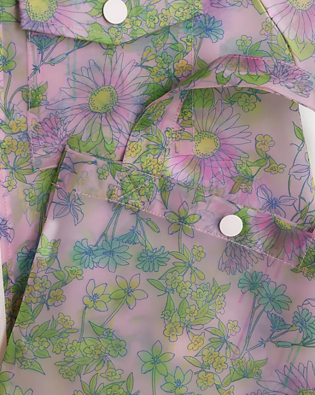 River Island Girls floral rain coat and bag set< Sets & Outfits