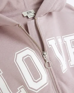 River Island Girls pink graphic hoodie and joggers set< Sets & Outfits