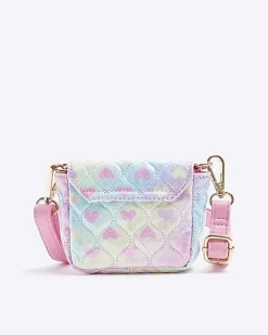 River Island Girls heart quilted cross body bag< Bags & Purses