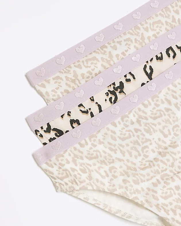 River Island Girls leopard briefs 6 pack< Pyjamas & Underwear