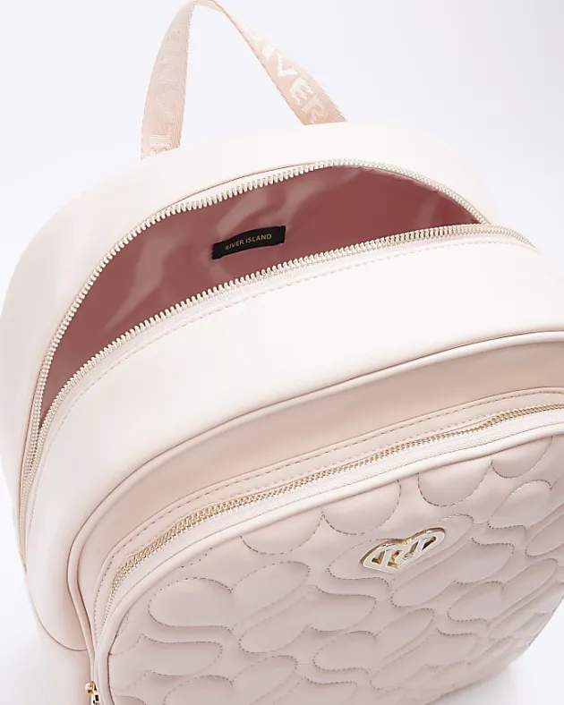 River Island Girls quilted heart backpack< Bags & Purses