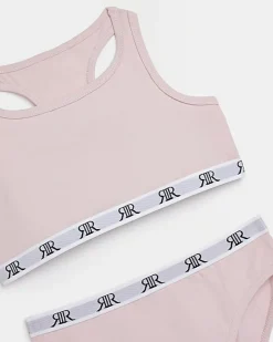River Island Girls racer crop top and briefs set< Pyjamas & Underwear