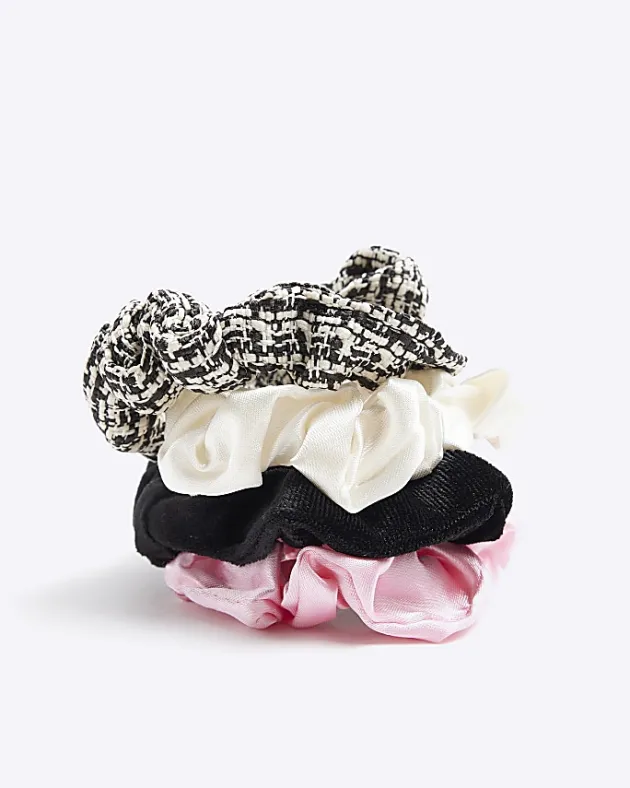 River Island Girls pink scrunchie 4 pack< Accessories & Jewellery