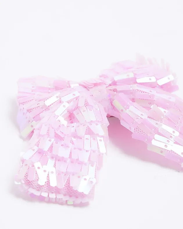 River Island Girls sequin bow hair clip< Accessories & Jewellery