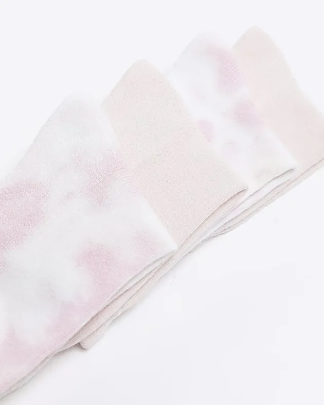 River Island Girls Tie Dye Tube socks 2 Pack< Multipacks