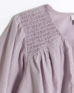River Island Girls embroidered button up blouse< 9 - 12 Yrs