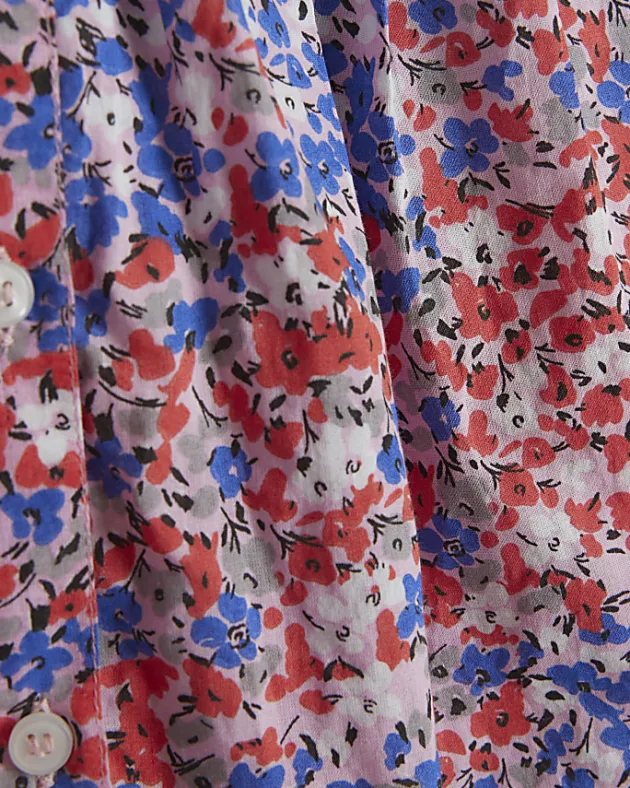 River Island Girls Red floral lace blouse< Tops & T-shirts