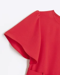 River Island Girls short sleeve belted playsuit< Dresses