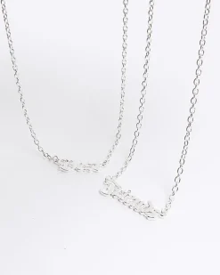 River Island Girls silver BFF necklaces< Accessories & Jewellery