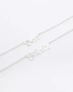 River Island Girls silver BFF necklaces< Accessories & Jewellery